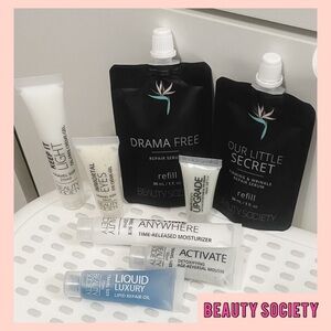 BEAUTY SOCIETY Refill & Travel Skincare Items (NEW)